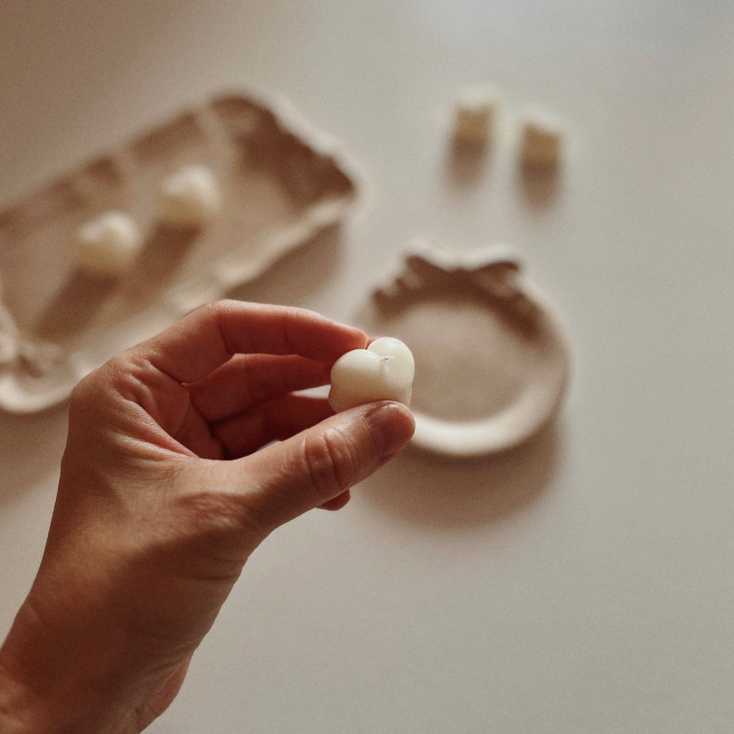 Ribbon Heart Candle Holders